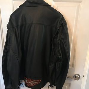 Harley Davidson leather riding coat